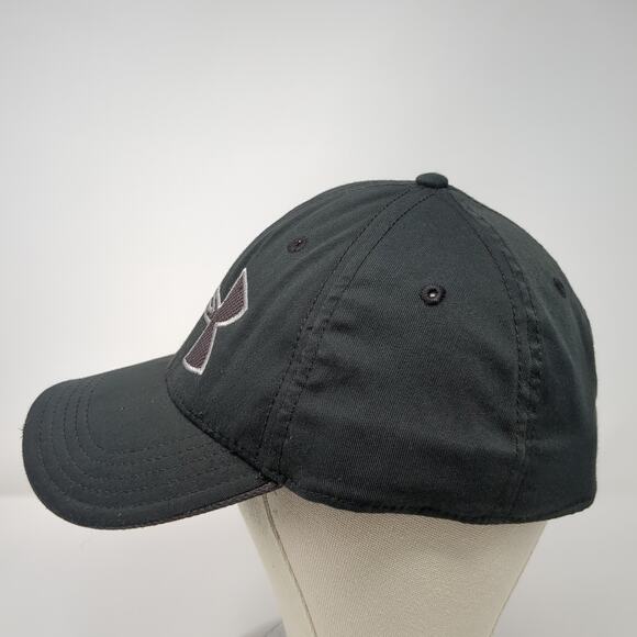 Under Armour Heatgear Fitted Baseball Cap Black XL Embroidered Vented Holes - Picture 3 of 10